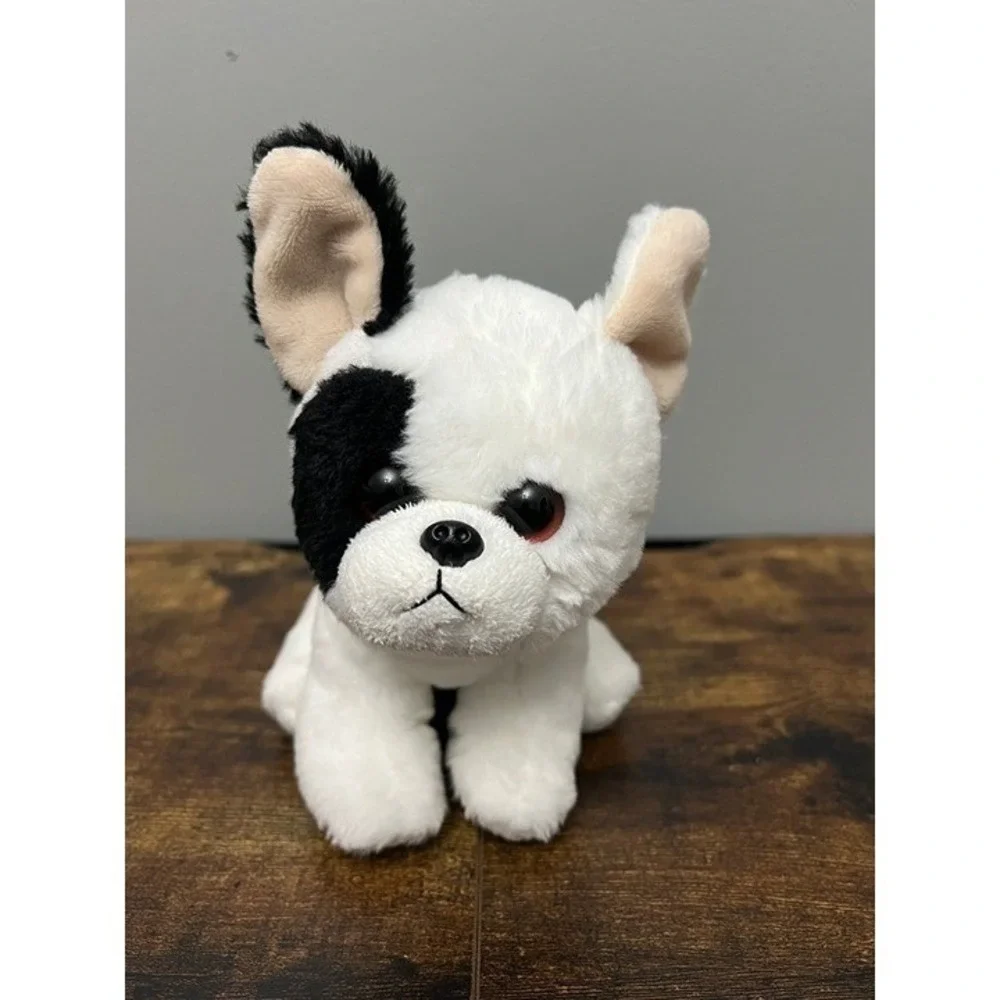 Ty 2017 Velvety Marcel the French Bulldog Plush Stuffed Animal Black White 6in
